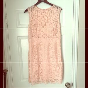 Light Pink Lace Cocktail Dress!